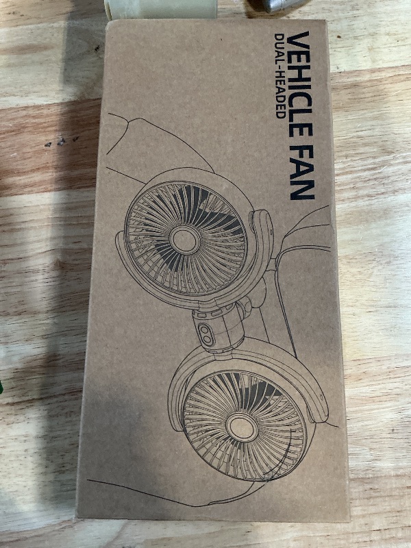 Photo 1 of **MISSING MOUNTING BRACKET*** Car Fan USB Powered for Baby: Dual Car Cooling Fans for Backseat 3 Speed Separate Controlled Quiet Brushless Motor 360° Rotatable 5V 2A Rear Seat Air Circulation for Vehicle Van Truck SUV RV(USB Plug)