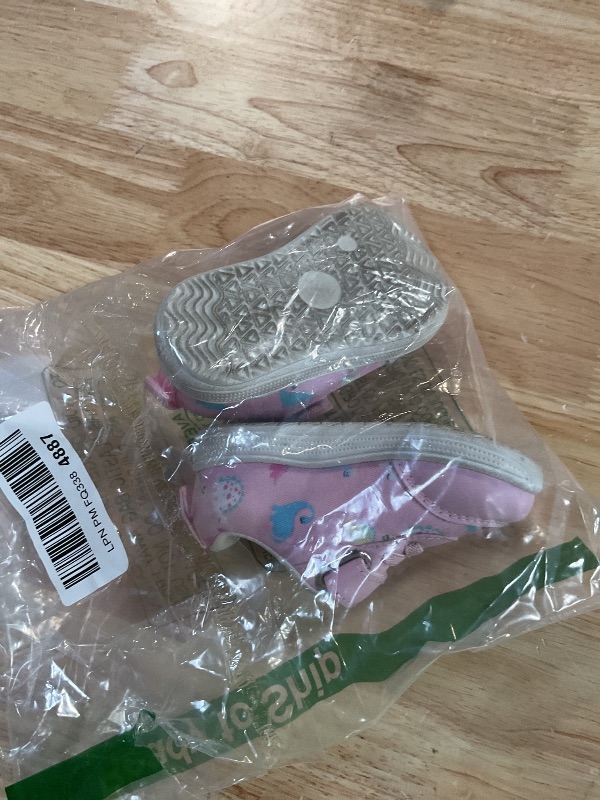 Photo 1 of **DIRTY / MINOR SCUFFING ON THE TOES** Toddler Wide Toe Box Barefoot Shoes: Boys Girls Walking Shoes Kids Tennis Sneakers Non-Slip Zero Drop Shoes First Walking Shoes Comfort Breathable School Outdoor Activities Pink Size 4