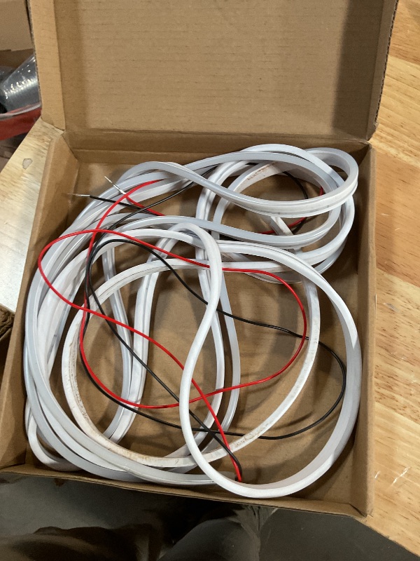 Photo 1 of ***MISSING POWER CORD***Sandfren Car Trunk LED Strip Light, 12V 16.4FT Flexible Cuttable Silicone Vehicle Trunk Cargo Area Ambient Light, Waterproof Automotive Cargo Neon Strip Lighting, Universal for Vehicles (White)