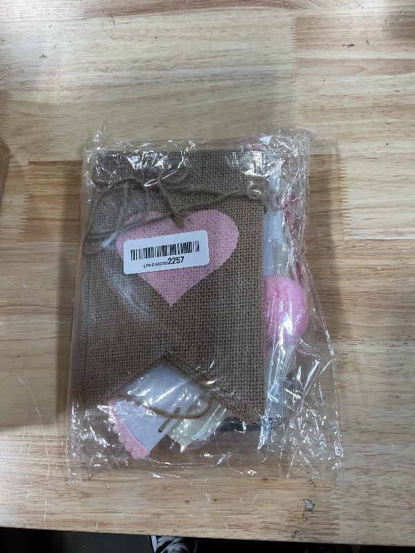 Photo 1 of 1/2 Birthday Boy Decorations, Half Way to One Photoshoot Prop Decor Set with Pre-Assembled Wood Bead Tassel Banner, Hat & Cake Topper, Fits Most High Chairs, 6 Month Birthday Baby Boy (Pink1)