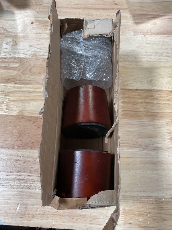Photo 1 of ***PARTIAL SET MISSING 2 *** KOIKEY Wooden Furniture Bed Risers - 3 Inch Circle Heavy Duty Furniture Height Extenders Lifts for Sofa Couch Desk Chair Table Base Raising Space, Convenient Store and Cleaning, Pack of 4