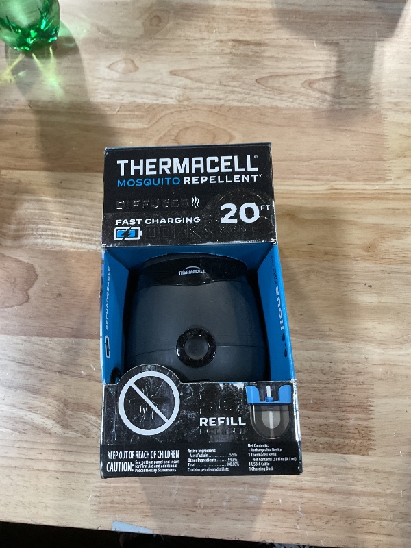 Photo 1 of **MISSING CARTIDGE*** Thermacell Mosquito Repellent E-Series Rechargeable Repeller; Patio Shield 20’ Mosquito Protection Zone; Includes 36-Hr Repellent Refill; No Flame or Scent; Bug Spray and Bug Zapper Alternative