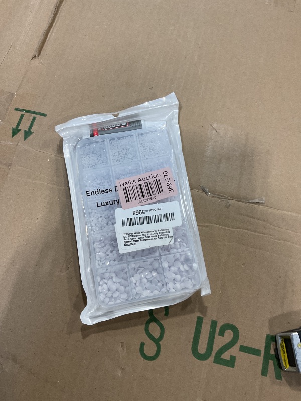 Photo 1 of 12000Pcs White Rhinestones for Bedazzling Kit, 2/3/4/5/6mm Mix Sizes Jelly Bedazzling Resin Gems, White Color Gems Bedazzling, Flatback Resin Rhinestones for Craft DIY Face Makeup Crafts Tumblers