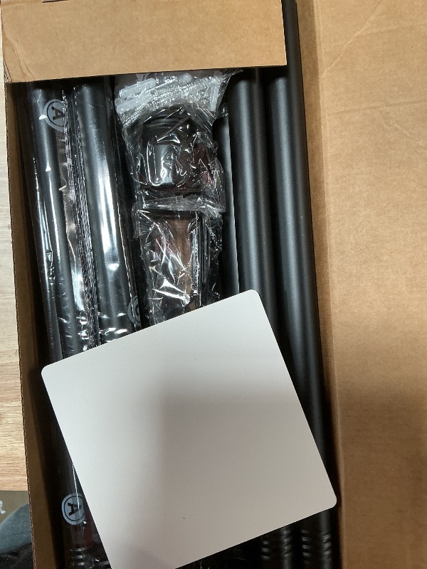 Photo 1 of 1” Diameter Curtain Rods Itself is 30 to 144 inch 1 Pack Fit 30-142 inch, 66 to 120 inch Window with Heavy Duty Adjustable Rod Matte Black Splicing Metal Extra Long Curtain Rod for Windows