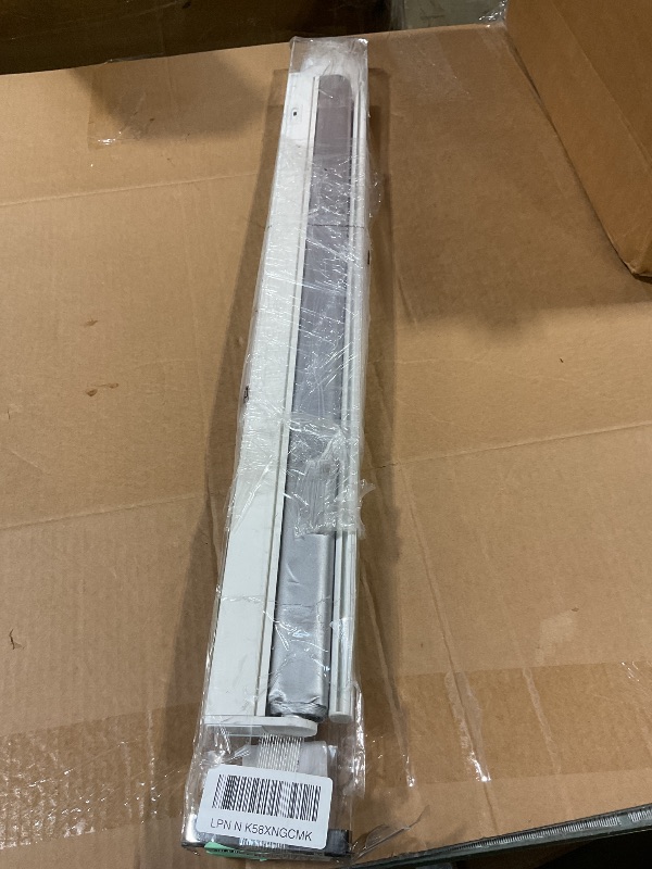 Photo 1 of ***HAS DAMAGED EDGE*** Motorized Blackout Smart Roller Blinds with Remote Control & Solar Panel - Automatic Electric Shades for Windows, Compatible with Alexa - White,30" W*72" H