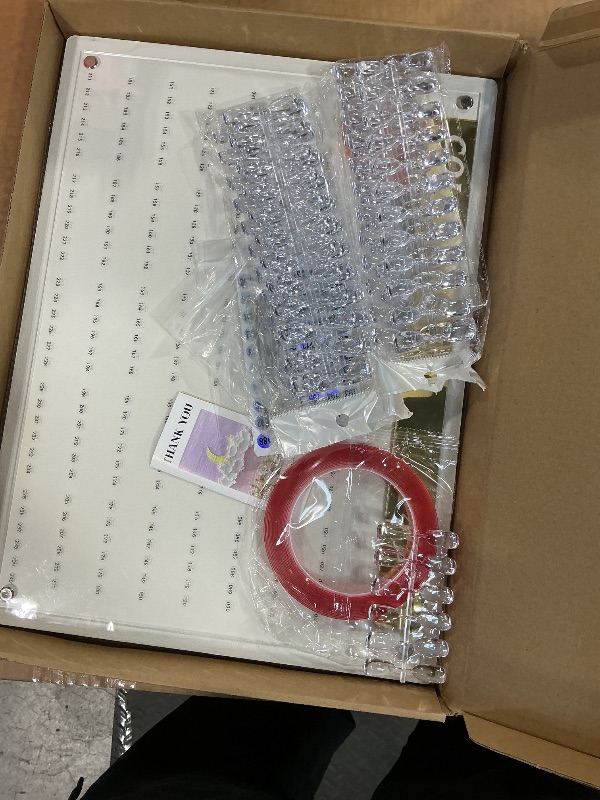 Photo 1 of ***ONLY BOARD***MISSING PIECES*** Acycoin2A 240 Nail Color Display Board Nail Art Sample Chart Acrylic Gel Polish Rack Colors Showing Shelf with False Nail Tips and Number Sticker.