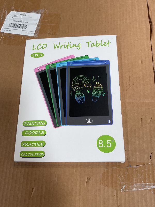 Photo 1 of 4 Pack LCD Writing Tablet for Kids, 8.5 Inch Colorful Doodle Board Drawing Tablet, Educational Learning Toys Birthday Gifts for Boys Girls Age 3 4 5 6 7 8