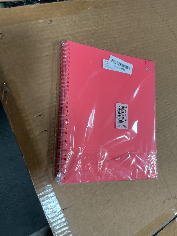 Photo 1 of 2026-2027 Monthly Planner - 18 Monthly Calendar, January 2026 - June 2027, Two Pages Per Month, 9" x11" Planner with Tabs, Strong Twin-Wire Binding, Inner Pocket, Pink