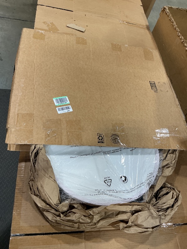 Photo 1 of **missing assembly hardware*** zemty 23 Inch LED Flush Mount Ceiling Light, Super Slim 56W 5040lm LED Ceiling Light, 3 Color Temperature in One 3000k/4500k/6000K Round Light Fixture for Bedroom, Kitchen, Dining Room (White)