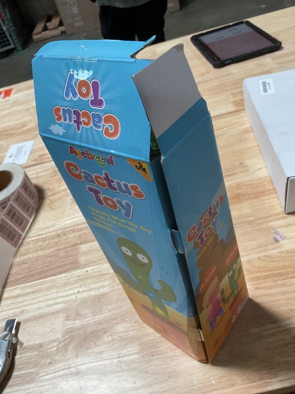 View 2 of **SINGS DONT DANCE**DAMAGED**Ayeboovi Dancing Talking Cactus Baby Toys Interactive Toy Repeating Records What You Say Volume Adjustable Singing Cactus Toddler Games with 120 Songs Easter Basket Stuffers for Kids