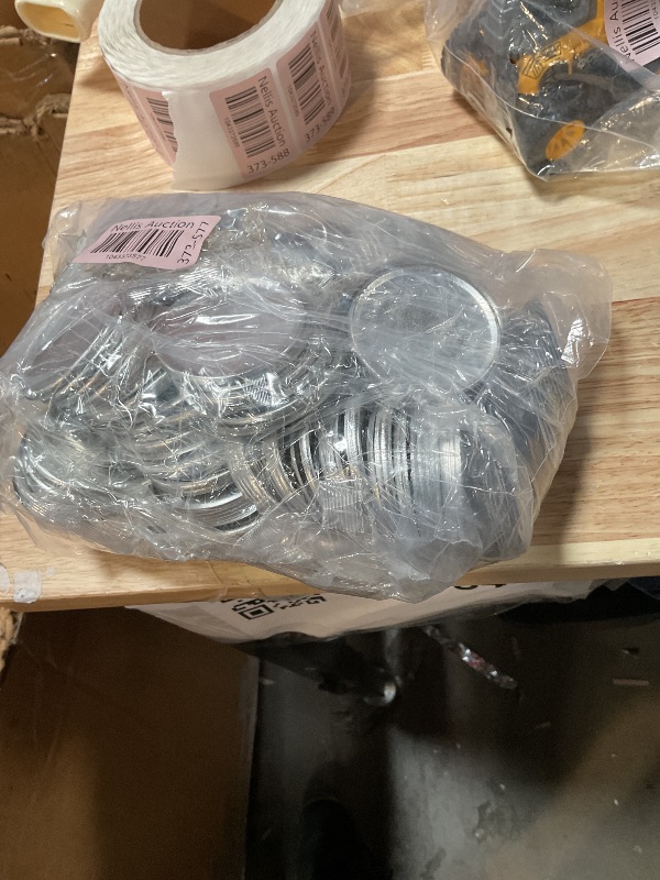 Photo 1 of 100PCS Round Button Parts, DIY Fridge Magnet Button Maker Supplies for Rounds-Shaped Button Maker Machine 58mm, Includes Frosted Covers, Adsorptive Sheets, Clear Protective Films (Round)