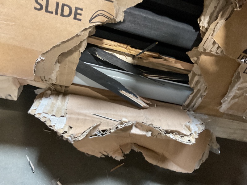 Photo 1 of **4 PACKAGES TOTAL. SCRAPES ON SLIDE. BLACK FRAMING, WOOD DAMAGE **Backyard Discovery Whispering Point Light Gray Cedar Wood Swing Set with Wave Slide, Clubhouse, Crows Nest, Play Kitchen, Belt Swings, Web Swing, Rock Wall, Playhouse, Ladder, Windows, Out