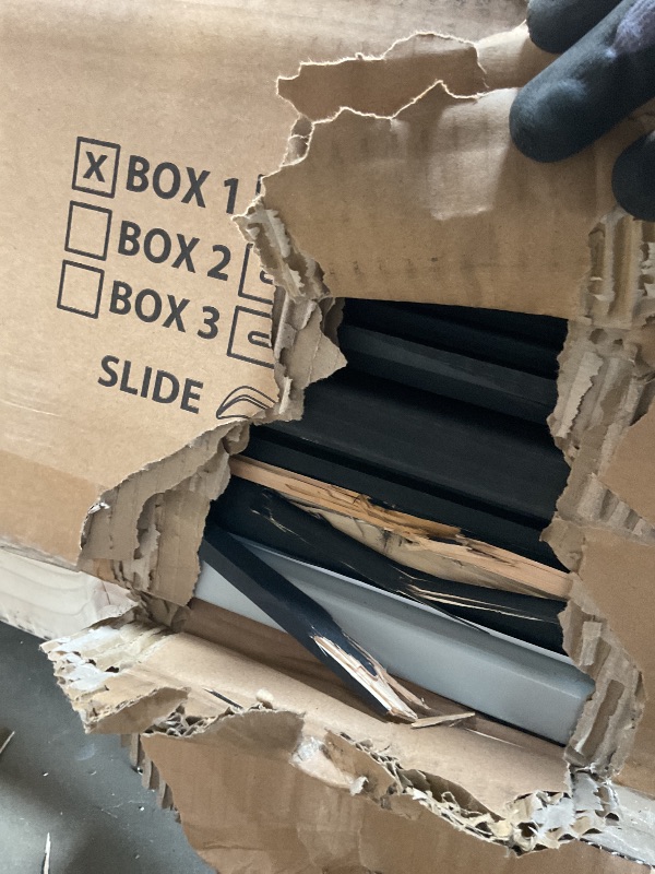 Photo 1 of **4 PACKAGES TOTAL. SCRAPES ON SLIDE. BLACK FRAMING, WOOD DAMAGE **Backyard Discovery Whispering Point Light Gray Cedar Wood Swing Set with Wave Slide, Clubhouse, Crows Nest, Play Kitchen, Belt Swings, Web Swing, Rock Wall, Playhouse, Ladder, Windows, Out