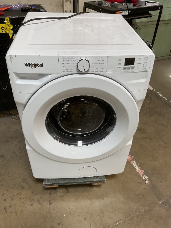 Photo 1 of ** DIRT/SCRATCHES **Whirlpool WFW4720RW Front Load Washer 4.5 cu.ft.