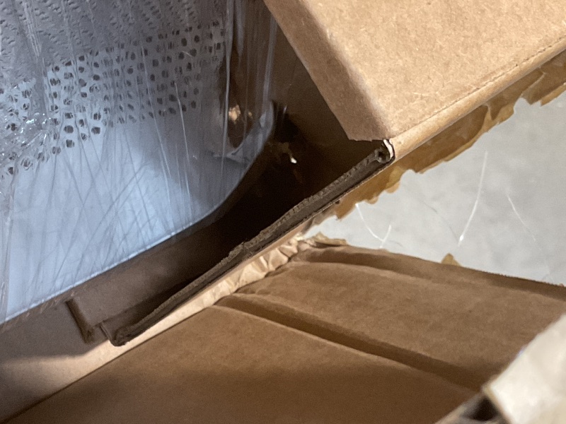 Photo 1 of ** BEND DAMAGE multiple points**Baseboarders Basic Series 6 ft (72in) Galvanized Steel Slip-On Baseboard Heater Cover + Left & Right Endcaps, Rust Resistant, White, for Hydronic Hot-Water Systems