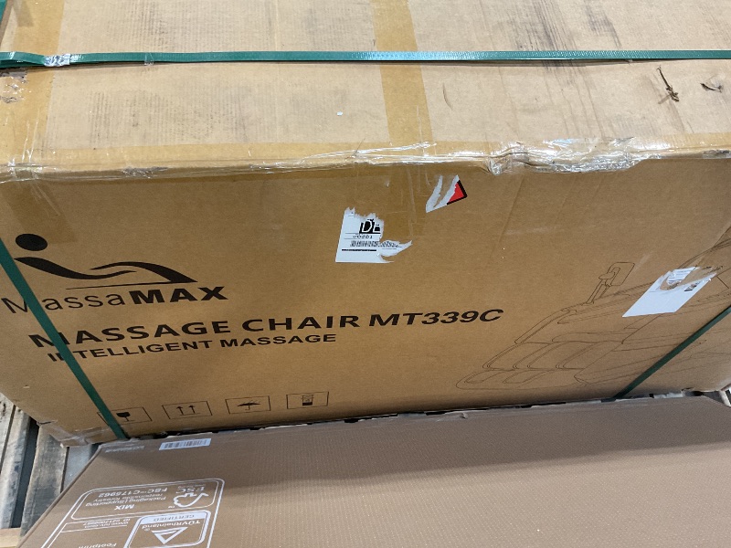 Photo 1 of ***POSSIBLY FOR PARTS/ MISSING ASSEMBLY PIECES*** MassaMAX MT339 2026 4D Massage Chair, Full Body Zero Gravity Recliner with SL-Track, Body Scan, Graphene Heating, Deep Yoga Stretch, Foot Rollers & Hands-Free Voice Control (Space White)