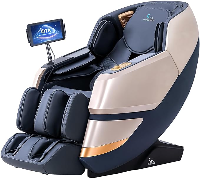 Photo 1 of ***POSSIBLY FOR PARTS/ MISSING ASSEMBLY PIECES*** MassaMAX MT339 2026 4D Massage Chair, Full Body Zero Gravity Recliner with SL-Track, Body Scan, Graphene Heating, Deep Yoga Stretch, Foot Rollers & Hands-Free Voice Control (Space White)