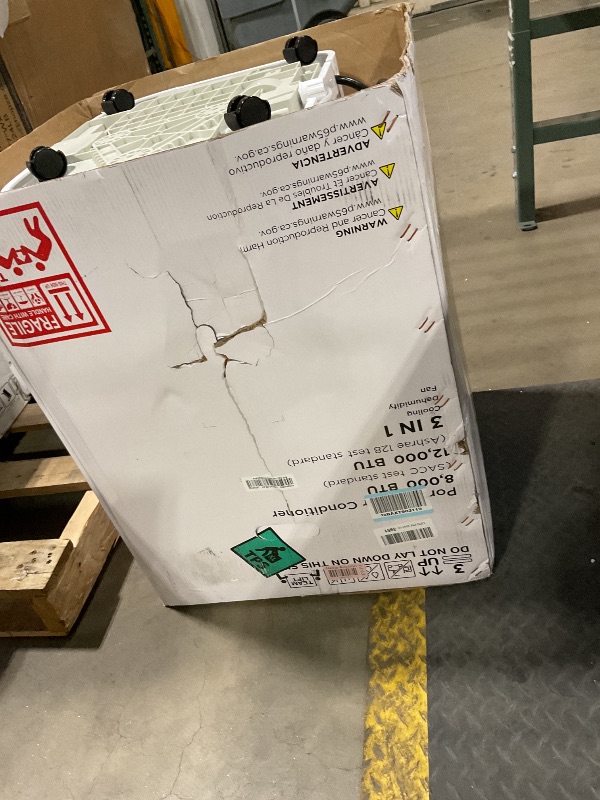 Photo 1 of **MINOR USE SWEAR. PUNCTURE IN A COUPLE SPOTS.**Humhold 12000 BTU Portable Air Conditioners with Remote Control, 3-in-1 Free Standing Cooling AC Unit with Fan & Dehumidifier, Cools Room up to 500 sq.ft, Smart/Sleep Mode,3 Speed,24H Timer,Window Kit