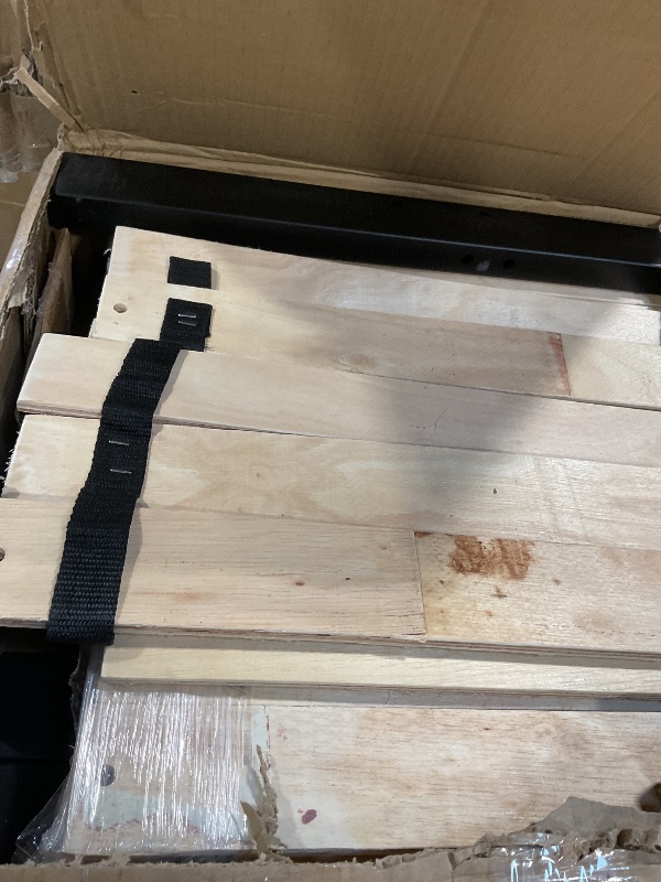 Photo 1 of ** SELLING FOR PARTS AS PARTIAL SET ONE BOX OF TWO**PVWIIK L-Shape Metal Triple Bunk Bed with Trundle 4 Kids,Teens,Adults Bedroom,Metal Bunk Bed with Guardrail & Ladder, No Box Spring Needed,Black