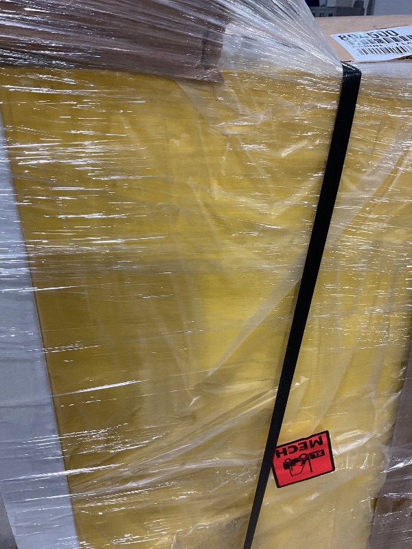 Photo 1 of **DENTS/SCRATCHES/SCRAPES FROM TRANSPORT**Justrite 45 Gallon Manual Close Flammable Storage Cabinet, 18 Gauge Steel, 2 Shelves, 2 Door Fire Cabinet, 65" x 43" x 18", Made in The USA, Yellow, 894500