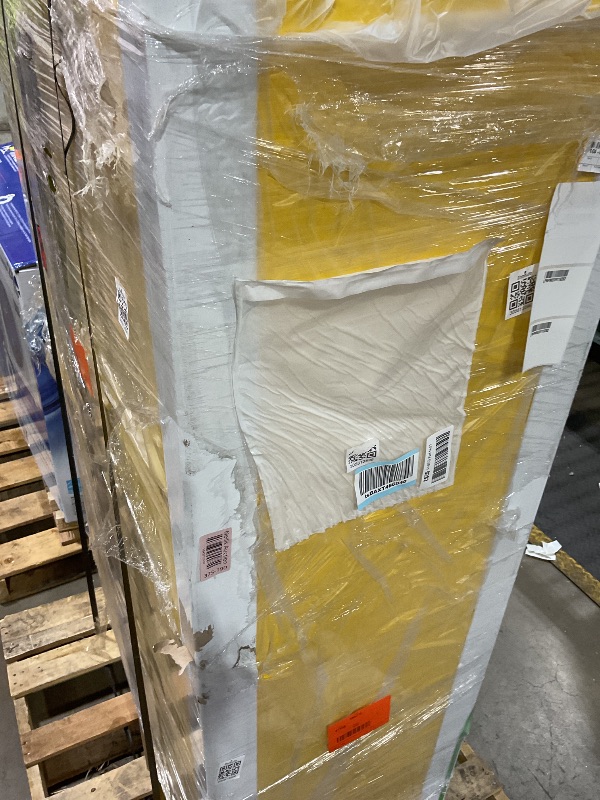 Photo 1 of **DENTS/SCRATCHES/SCRAPES FROM TRANSPORT**Justrite 45 Gallon Manual Close Flammable Storage Cabinet, 18 Gauge Steel, 2 Shelves, 2 Door Fire Cabinet, 65" x 43" x 18", Made in The USA, Yellow, 894500