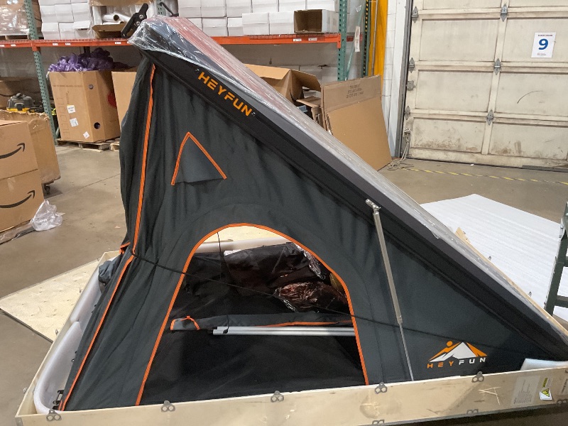 Photo 1 of *** PICTURE FOR REFERENCE ONLY***Explorer Pro Rooftop Tent Hard Shell with USB Outlet, Side Awning, Replaceable Netting Curtain&Luggage Racks for 4 Season Camping, Aluminum Pop Up 2-3 Person Roof Top Tent for Truck Jeep SUV Car Van