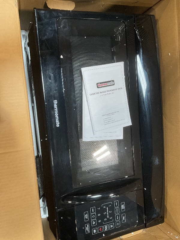 Photo 1 of *** USED***30" Over the Range Microwave Oven, ThermoMate 1.7 Cu. Ft. Capacity Microwave Over the Stove with One Touch, 1000 Cooking Watts, 300 CFM, 10 Power Levels, LED Lighting, Black