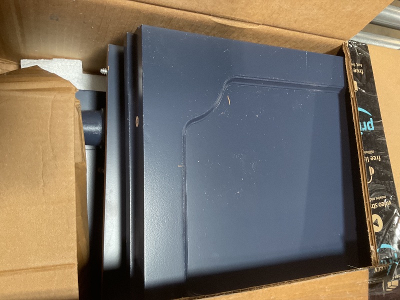 Photo 1 of **FOR PARTS ONLY/ HAS BROKEN PIECES*** RoyalCraft Buffet Cabinet with Storage, 59" Vintage Sideboard with Adjustable Shelves, Mid Century Modern Painted Credenza Coffee Bar for Kitchen, Dining Room, Entryway, Living Room, Navy Blue