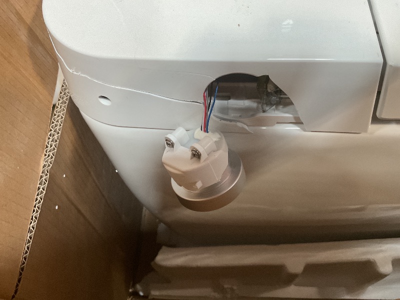Photo 1 of *** MAJOR DAMAGE***Moen ET900 2-Series Tankless Bidet One Piece Elongated Bidet Toilet with Remote, Auto Flush, and Warm Air Dryer, and Temperature Control, White