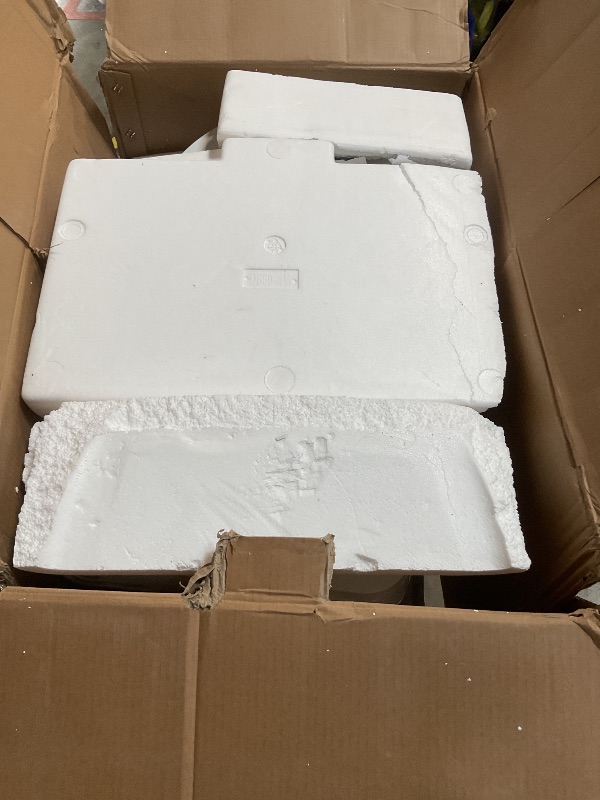Photo 1 of *** MAJOR DAMAGE***Moen ET900 2-Series Tankless Bidet One Piece Elongated Bidet Toilet with Remote, Auto Flush, and Warm Air Dryer, and Temperature Control, White