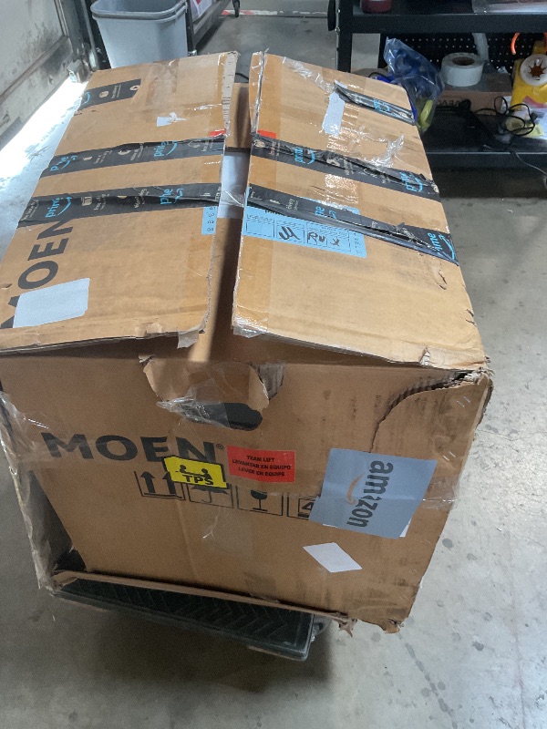 Photo 1 of *** MAJOR DAMAGE***Moen ET900 2-Series Tankless Bidet One Piece Elongated Bidet Toilet with Remote, Auto Flush, and Warm Air Dryer, and Temperature Control, White