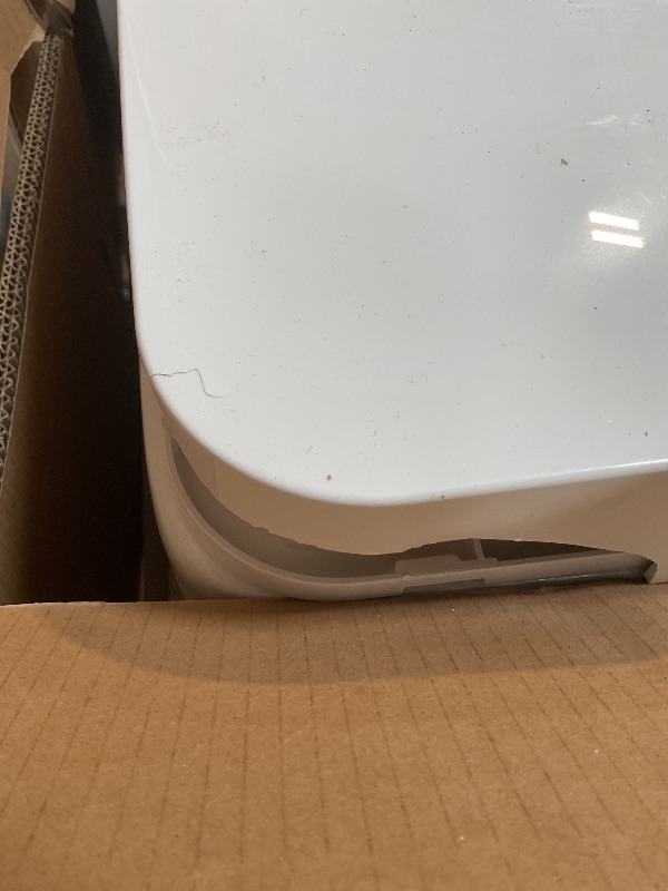 Photo 1 of *** MAJOR DAMAGE***Moen ET900 2-Series Tankless Bidet One Piece Elongated Bidet Toilet with Remote, Auto Flush, and Warm Air Dryer, and Temperature Control, White