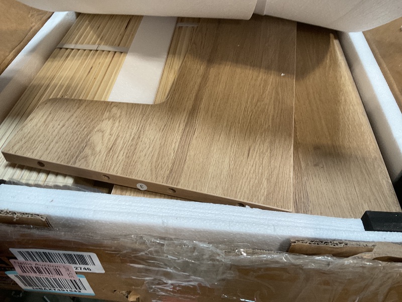 Photo 1 of *** NATURAL WOOD COLOR***Garvee California King Nature Platform Bed Solid Wood Frame Strong Slats No Box Spring Needed