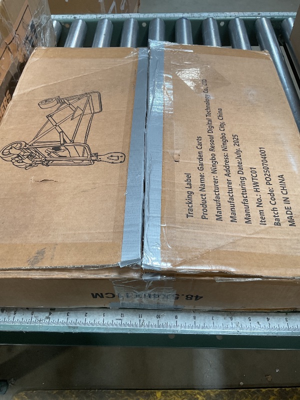 Photo 1 of ***HANDLE BROKEN***PASAMIC Collapsible Wagon 220 lbs, Heavy Duty Wagon Carts Foldable, Portable Wagons for Groceries, Beach Cart with All-Terrain Wheels & Drink Holders, Utility Wagon for Shopping, Sports, Camping,Black
