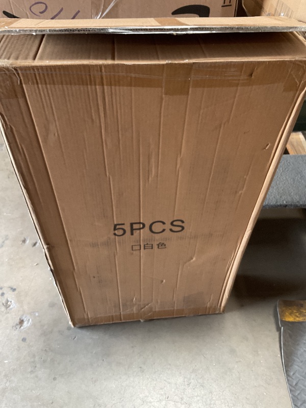 Photo 1 of *** RECOMENDED FOR PARTS/ POSSIBLY MISSING PIECES*** XHIKOWAT 5Pcs Cylinder Stands for Party with Water Ballast - Large Windproof Anti-Tip Cake Cylinder Pedestal Stand for Parties,Wedding,Birthday,Store Display-Cilindros Para Fiestas Redondos Blancos