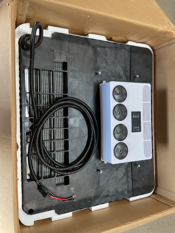 Photo 1 of 12V RV Rooftop Air Conditioners, Non-Ducted RV Air Conditioner, 8188 BTU Dual Fan RV Air Conditioning Unit for RVs, Trucks, Camper, Construction Vehicles Etc (12V, Cool Only)