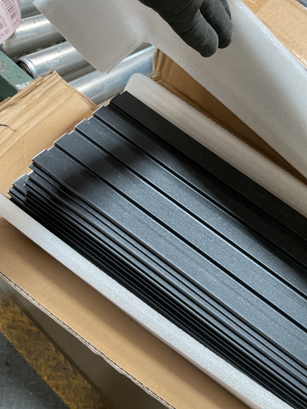 Photo 1 of WPC Acoustic Slat Wall Paneling, 8-Pack 96 x 6 Inches 3D Wall Panels for Interior Wall Decor,Living Room,TV Background,Study Room,Office Spaces,Bedroom,Low Grille (Black)
Visit the OUZUGIE Store