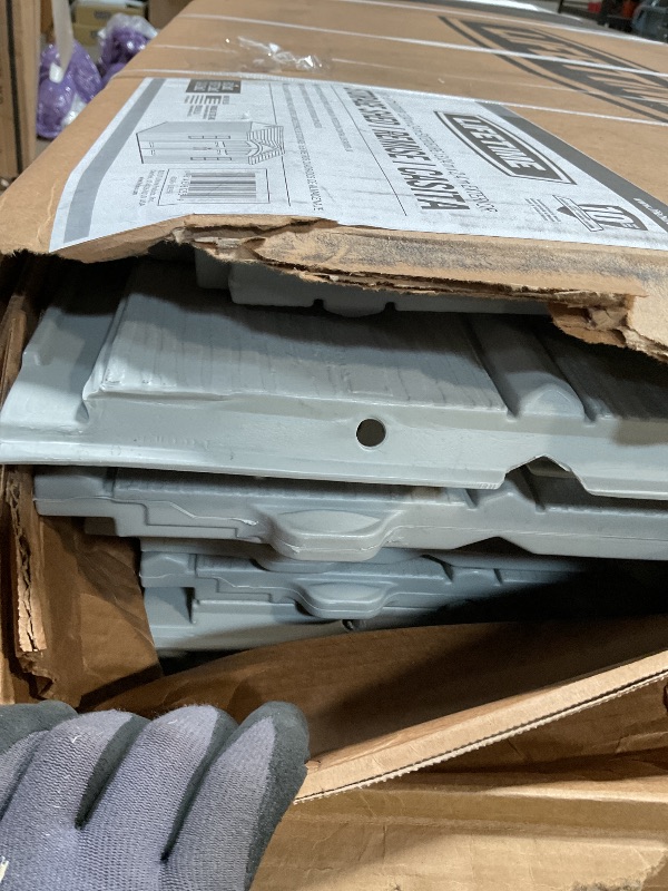 Photo 1 of ** MINOR DENT DAMAGE. TWO BOXES**Lifetime 10×8 Ft. Outdoor Storage Shed, Dual?Wall HDPE with Steel?Reinforced Structure, Side?Entry Doors with Windows, Skylight, Screened Vents, Adjustable Shelves, Slip?Resistant Floor, UV?Protected