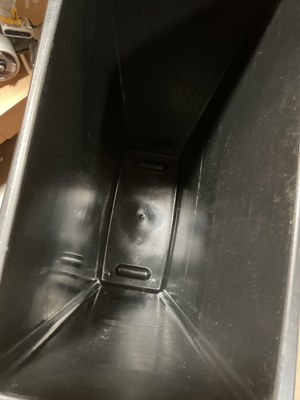 Photo 1 of ** SCRAPES/DIRT**Winco Slender Trash Can, 23-Gallon, Black