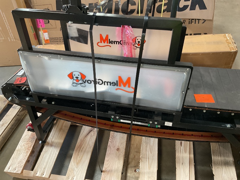 Photo 1 of **SELLING FOR PARTS, WIRE CONNECTED TO SQUEEZE HANDLE BROKE. CAREY HANDLE BENT**Dog Treadmill with Speedometer & 18" Paw-Safe PE Slatmill - Adjustable Resistance, Disc Brake & 500LBS Capacity for Large/Medium/Small Dogs, Indoor Outdoor Use (Large)