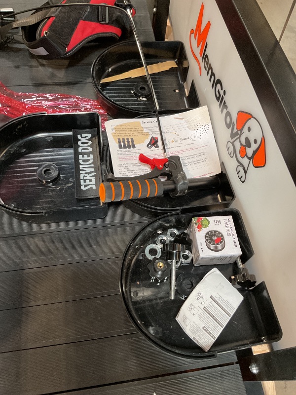 Photo 1 of **SELLING FOR PARTS, WIRE CONNECTED TO SQUEEZE HANDLE BROKE. CAREY HANDLE BENT**Dog Treadmill with Speedometer & 18" Paw-Safe PE Slatmill - Adjustable Resistance, Disc Brake & 500LBS Capacity for Large/Medium/Small Dogs, Indoor Outdoor Use (Large)