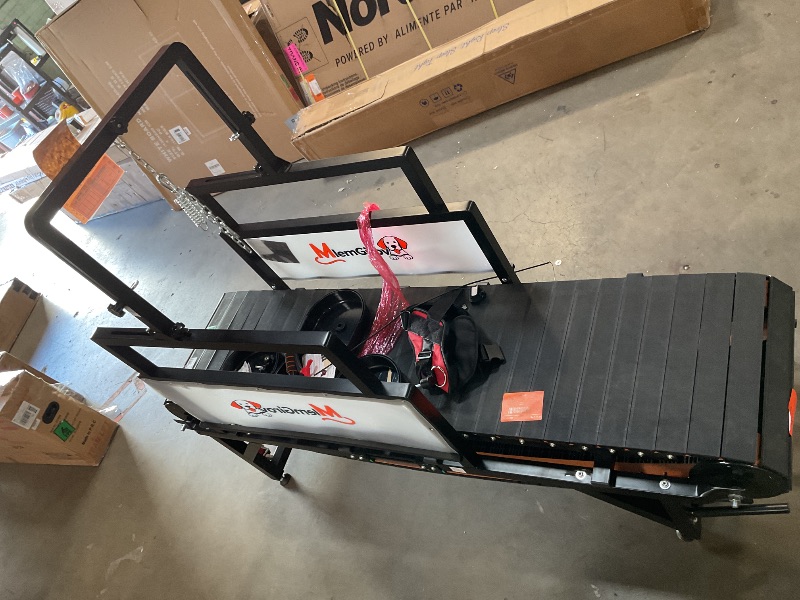 Photo 1 of **SELLING FOR PARTS, WIRE CONNECTED TO SQUEEZE HANDLE BROKE. CAREY HANDLE BENT**Dog Treadmill with Speedometer & 18" Paw-Safe PE Slatmill - Adjustable Resistance, Disc Brake & 500LBS Capacity for Large/Medium/Small Dogs, Indoor Outdoor Use (Large)