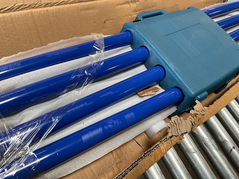 Photo 1 of **SCRAPES FROM TRANSPORT**VEVOR Bull Float Magnesium Concrete Float 48 x 8 Round End Concretes Floats Tools Cement Tool Bull Concrete Kit Bull Float with 4 Float Handle Bull Floats Bracket Concretes Tools Finishing Bulls