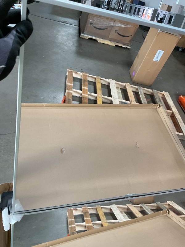 Photo 1 of **SCRAPES ON FRAME**Brisafe 81" x 95" Extra Large Full Length Tri-Fold Mirror on Wheels, Stand Up Movable Floor Mirror with Stand, 3-Way Folding Standing Mirror for Gym, Dance Studio, Fitness Room & Home, Silver