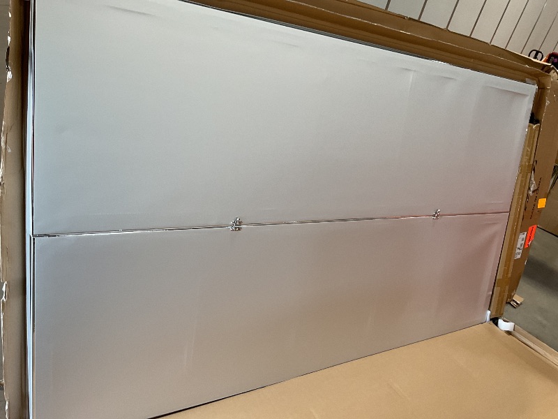 Photo 1 of **SCRAPES ON FRAME**Brisafe 81" x 95" Extra Large Full Length Tri-Fold Mirror on Wheels, Stand Up Movable Floor Mirror with Stand, 3-Way Folding Standing Mirror for Gym, Dance Studio, Fitness Room & Home, Silver