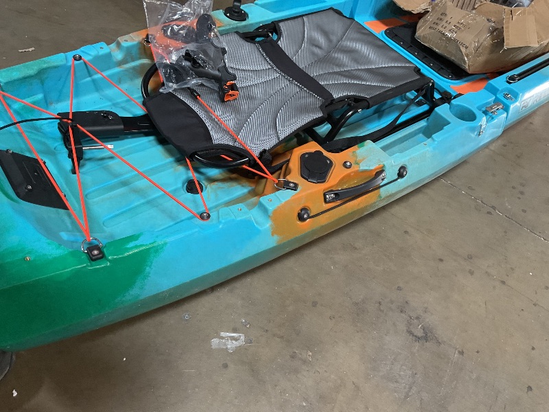 Photo 1 of ** ONE SEAL IS DAMAGED. SELLING FOR PARTS. SCRAPES/DIRT **Radar 10ft Propeller Drive Modular Fishing Kayak