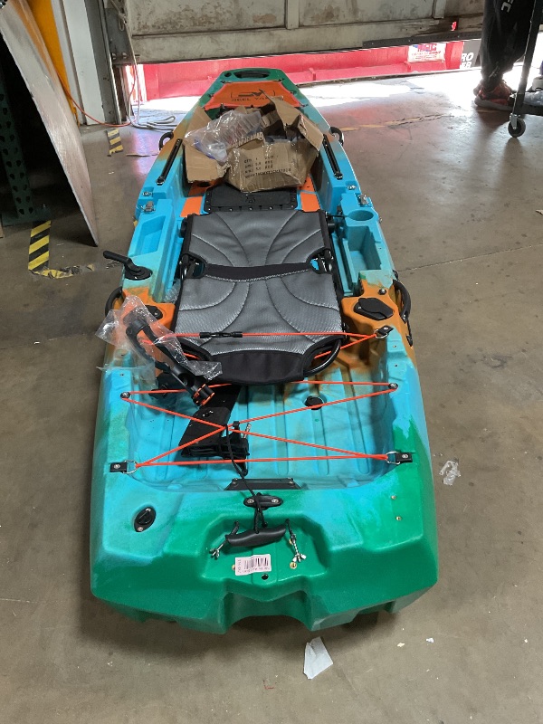 Photo 1 of ** ONE SEAL IS DAMAGED. SELLING FOR PARTS. SCRAPES/DIRT **Radar 10ft Propeller Drive Modular Fishing Kayak
