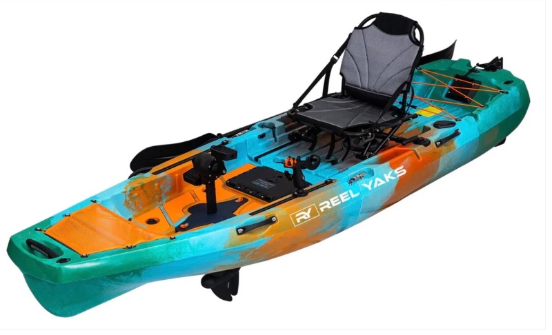 Photo 1 of ** ONE SEAL IS DAMAGED. SELLING FOR PARTS. SCRAPES/DIRT **Radar 10ft Propeller Drive Modular Fishing Kayak