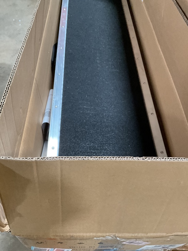 Photo 1 of 10 FT Portable Wheelchair Ramp for Home Step, Aluminum Handicap Ramp with Support Legs,Non-Skid Surface and Reflective Strips,Weight Capacity 600 LBS