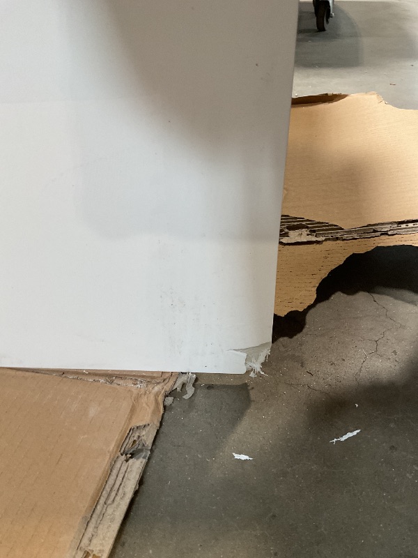 Photo 1 of ** MINOR DAMAGE TO CORNER**WOODBRIDGE 60" Acrylic Rectangular Alcove Soaking Bathtub in White with Left Drain, Chrome pop-up Drain Included, LB428-L